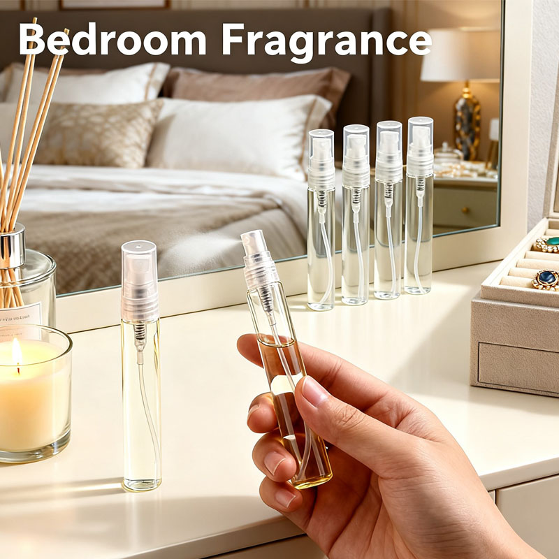 Perfume Fine Fragrance - 50個入り 2ml-10ml 空の透明ミニガラス香水スプレーボトル ミニスプレーバイアル フレグランスサンプル用ファインミストスプレー容器