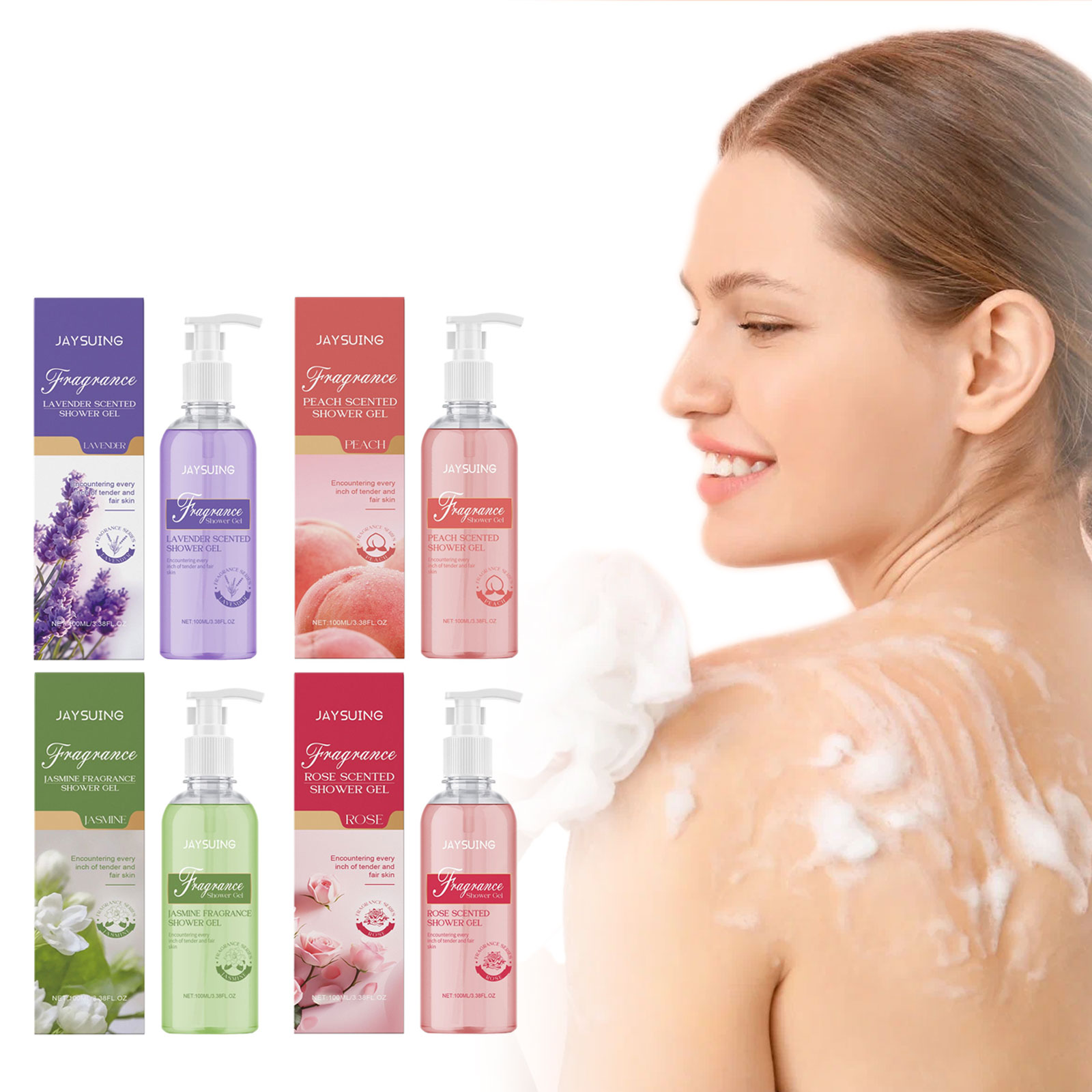 Perfume Fragrance Moisturizer - 香りのよいシャワージェル,ボディウォッシュ,長持ちする香り,ディープクレンジング,保湿,滑らかなリフレッシュ,角質除去バスローション
