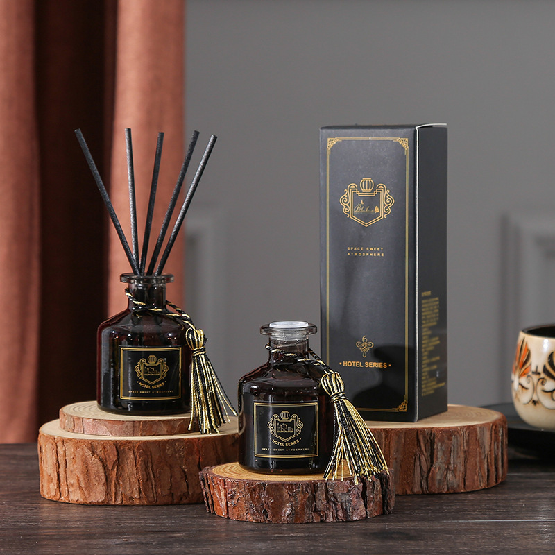 Perfume Smell Fragrance - 50ml リードディフューザーセット 良い香りの香水、寝室用芳香剤、長持ちする香り、ヨーロピアンスタイルの香水 ラベンダーローズ