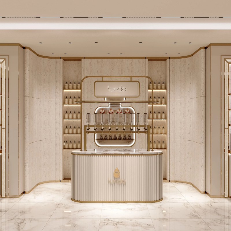 カスタムメイドの取り外し可能な香水陳列キャビネット、モバイル - Perfume Fragrance Bar のレビューと価格
