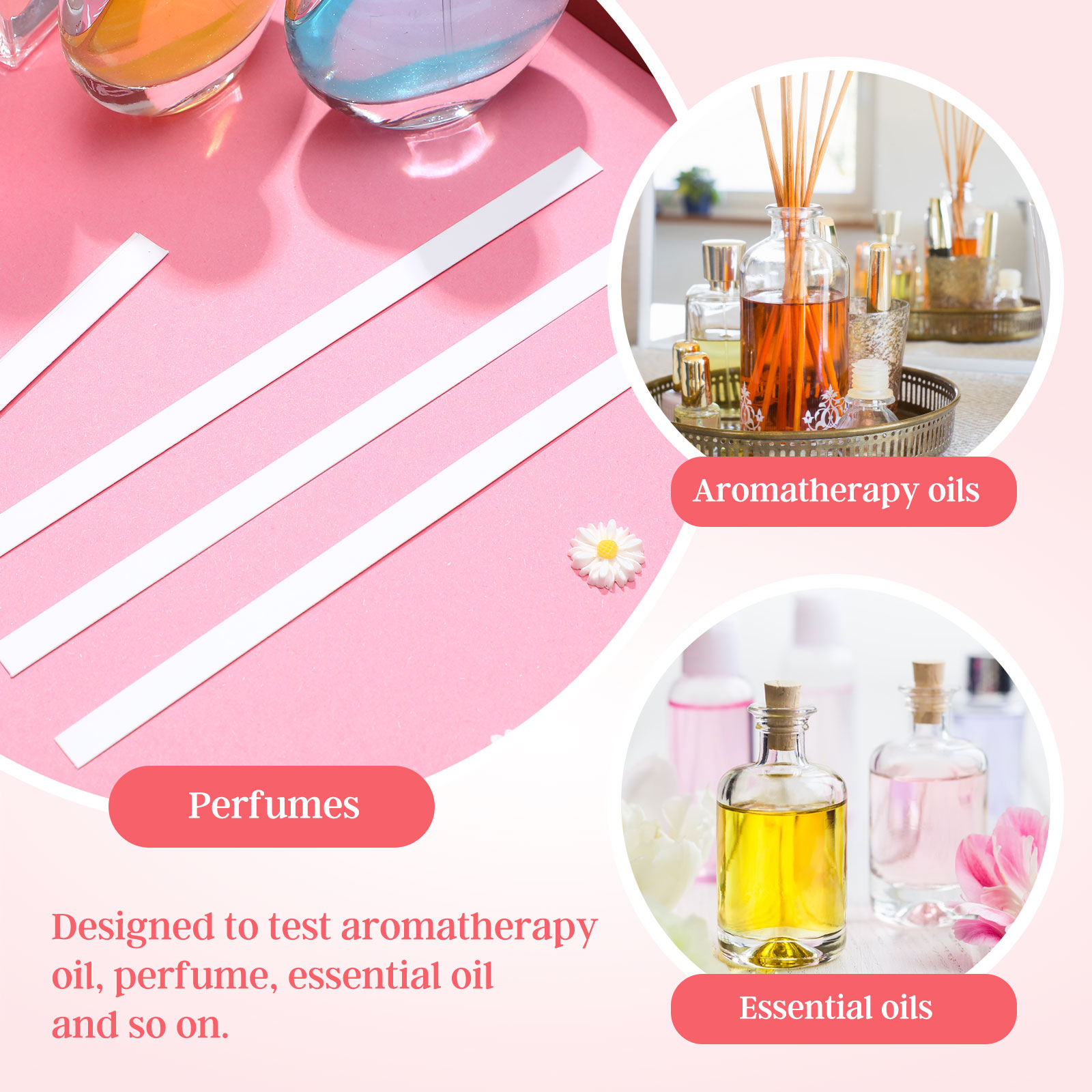 フレグランニングテスター,白,エッセンシャルオイル,500個 - Perfume Fragrance For Room のレビューと価格