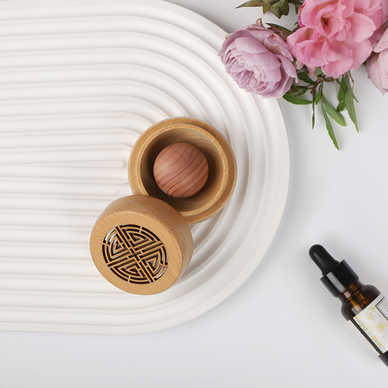 古代の携帯用無香料木製ボックスアロマディフューザー装飾品リビ - Fragrance Perfume Car のレビューと価格