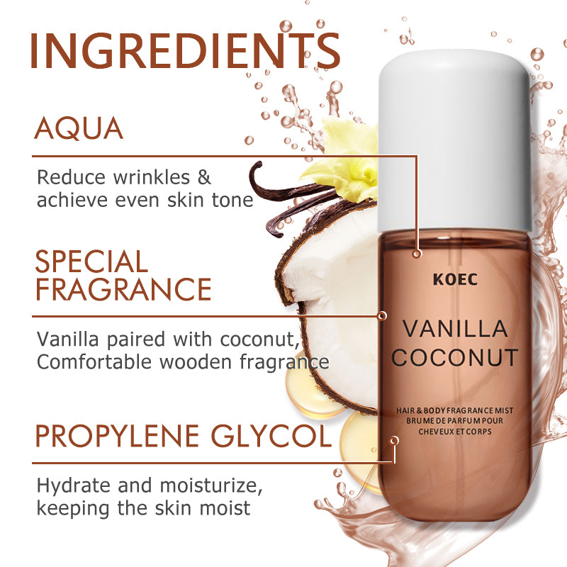KOEC バニラ＆ココナッツ フレグランスミスト 香水 リフ - Perfume Fragrance Moisturizer のレビューと価格