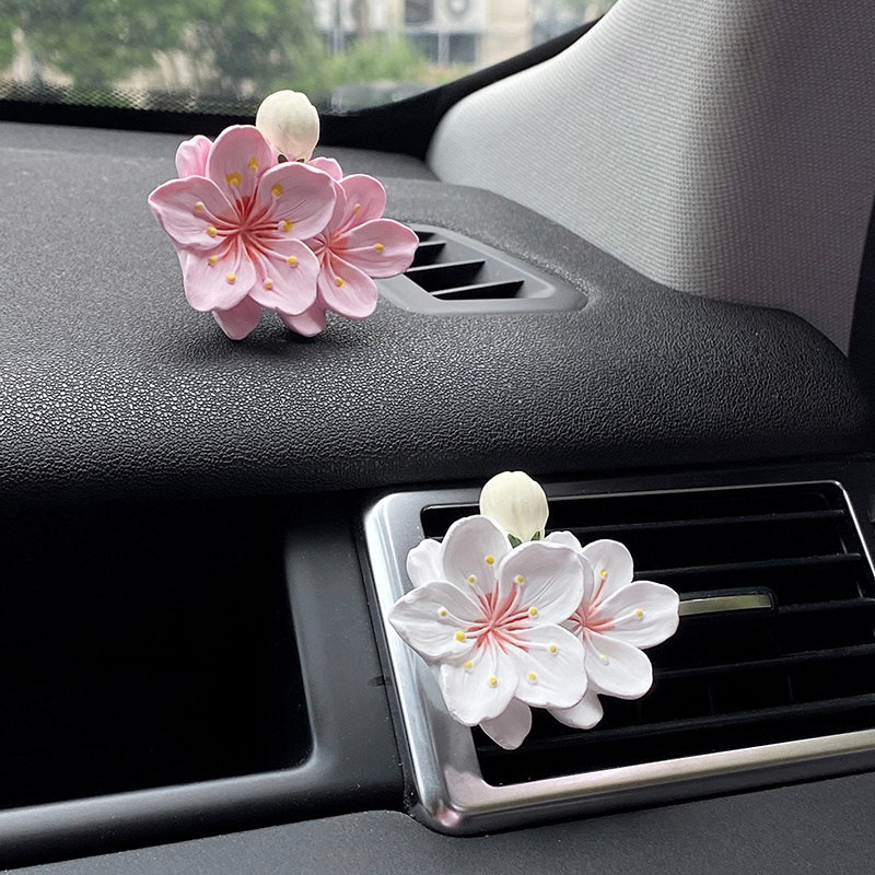 1pc 車のファッション小さな絶妙な香水クリップ花の形の空気 - Fragrance Perfume Car のレビューと価格