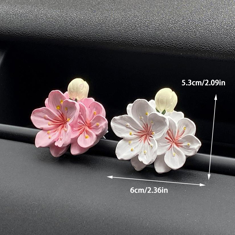 1pc 車のファッション小さな絶妙な香水クリップ花の形の空気 - Fragrance Perfume Car のレビューと価格