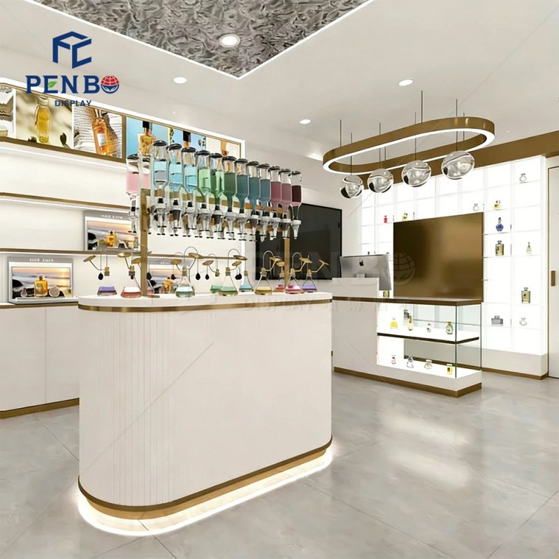 カスタム照明付きフレグランスディスプレイキャビネット高級香水 - Perfume Fragrance Bar のレビューと価格
