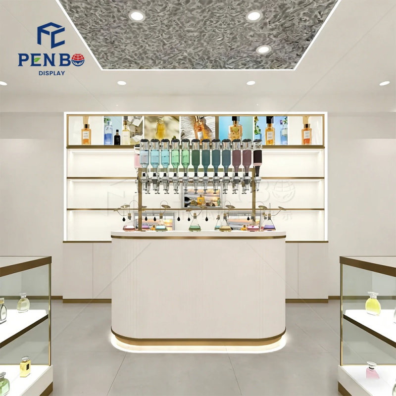 カスタム照明付きフレグランスディスプレイキャビネット高級香水 - Perfume Fragrance Bar のレビューと価格