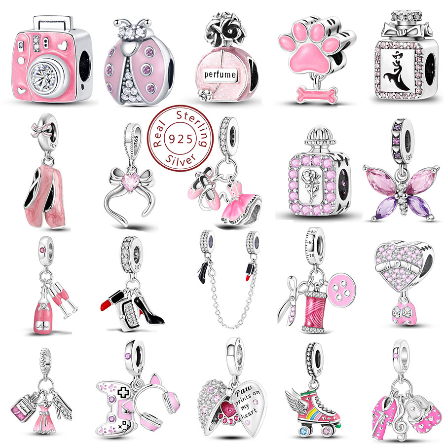 オリジナル925スターリングシルバー製チャームビーズ、リボン - Perfume Fine Fragrance のレビューと価格