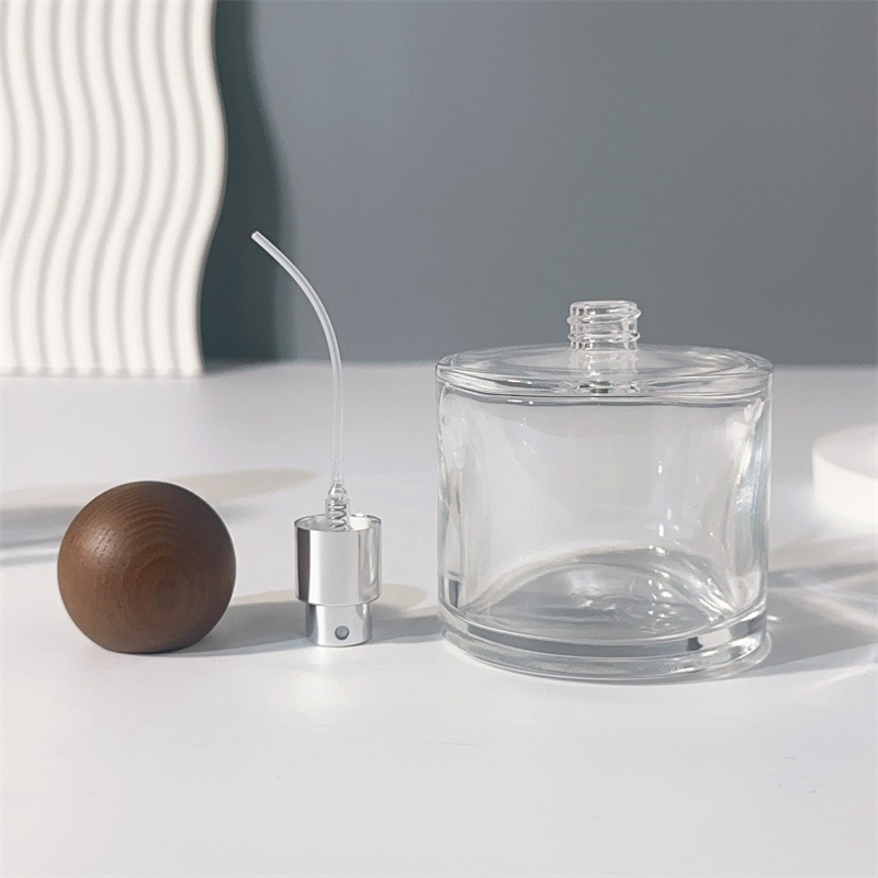 50/100ML ガラス製香水スプレーボトル 木製キャップ付 - Perfume Fine Fragrance のレビューと価格